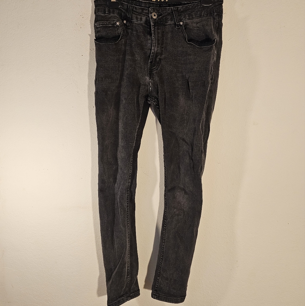 Zara Men's Charcoal Skinny Jeans